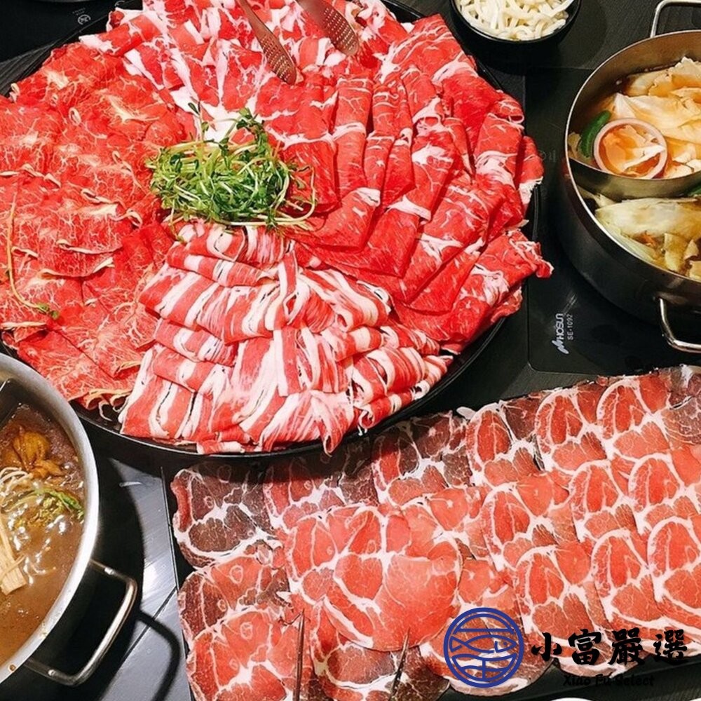 【小富嚴選】豬肉片 梅花肉片 豬五花肉片 雞肉片 牛肉片 牛五花肉片 羊肉片 火鍋肉片(600g/包) 真空包裝-細節圖4