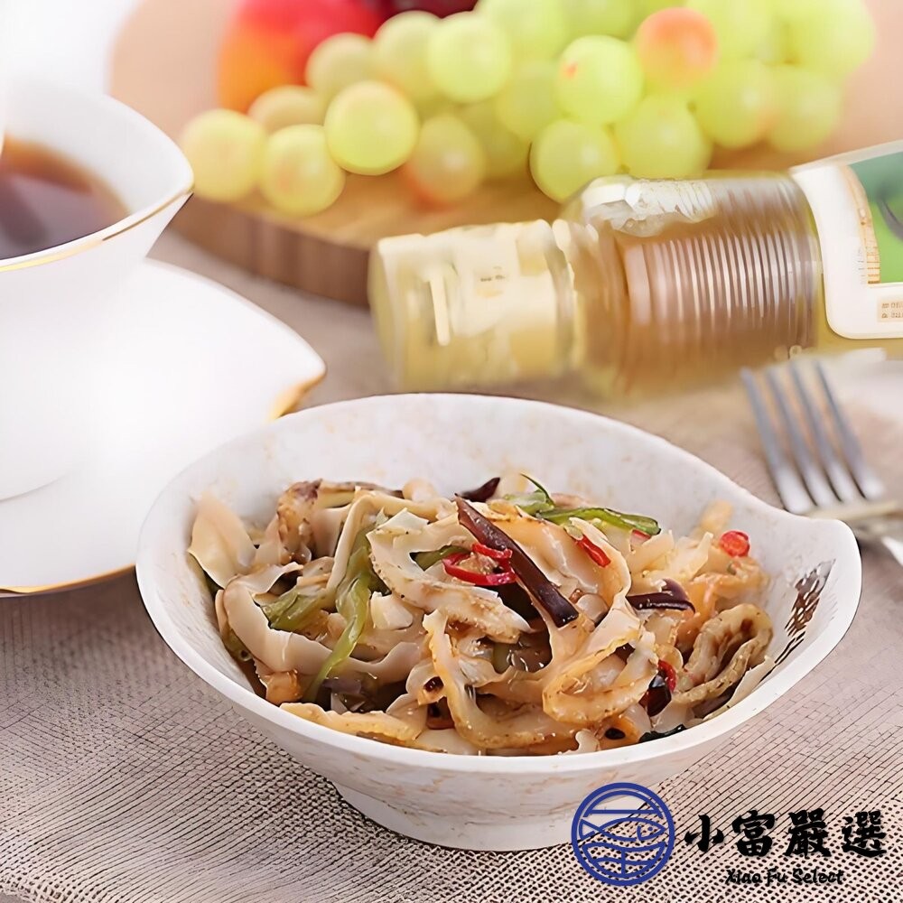 【小富嚴選】調味干貝唇 海味干貝唇 干貝唇 (1000g/包) 年菜 涼拌 海鮮-細節圖3