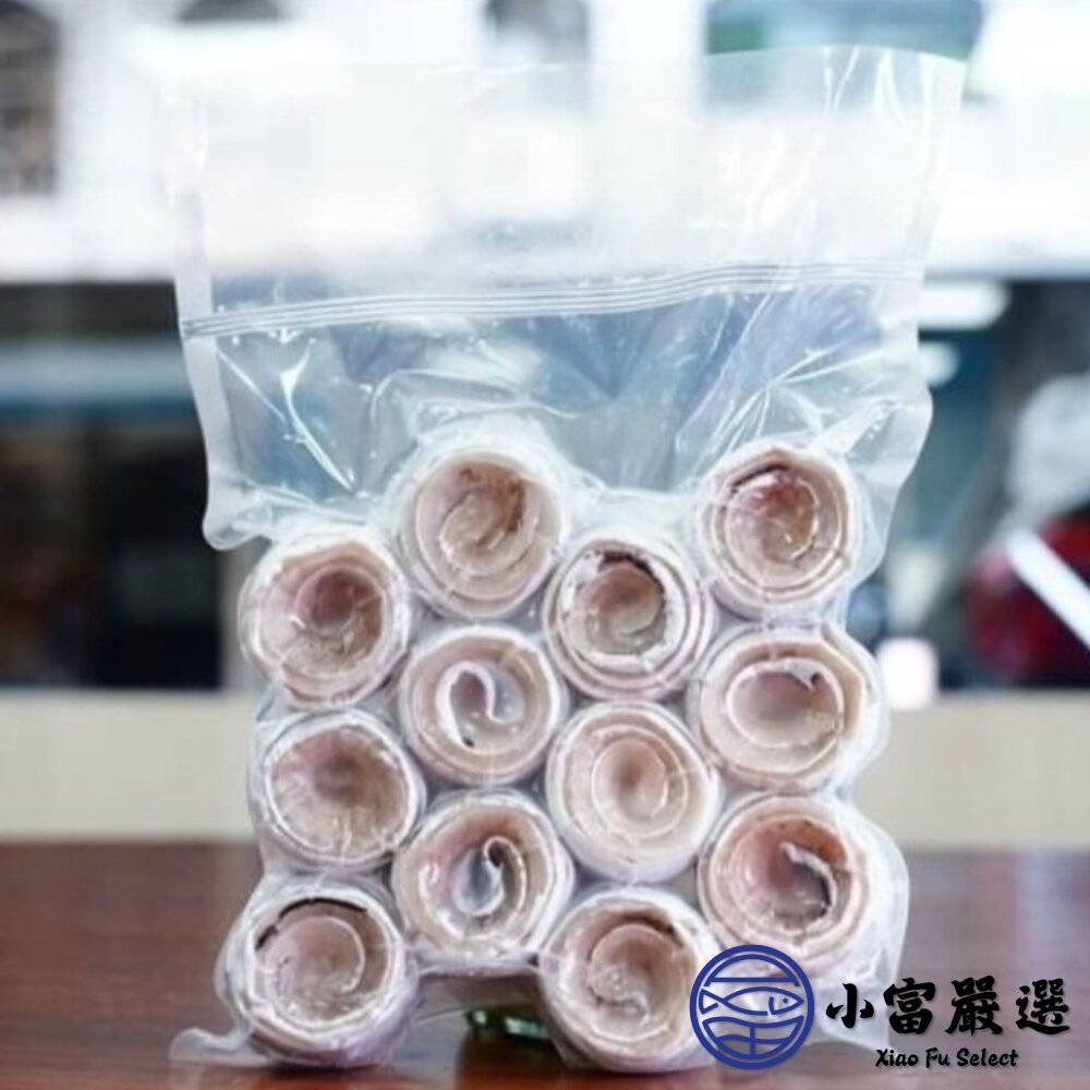 【小富嚴選】深海去刺白帶魚捲 白帶魚卷 銀帶魚捲 (500g/包) 白帶魚皮 白帶魚肚 真空包裝 香煎-細節圖2