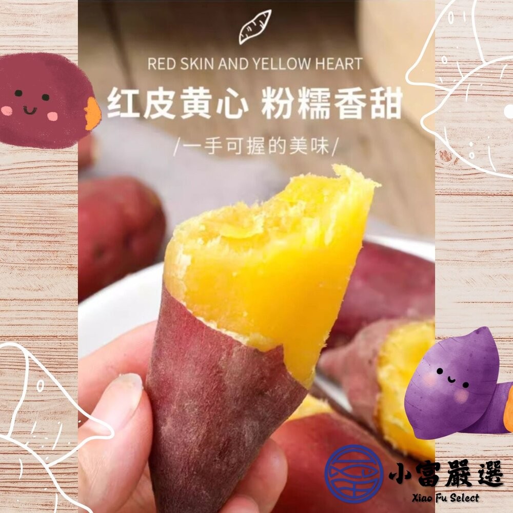 【小富嚴選】栗香地瓜 栗本地瓜 紅皮地瓜 栗子地瓜 紅地瓜 (1000g/包) 現貨特價 栗香地瓜 栗子地瓜-細節圖3