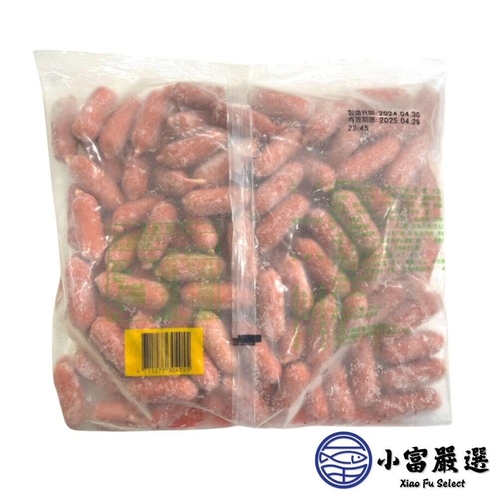 【小富嚴選】卜蜂鑫鑫腸卜蜂鮮Q腸 小香腸 卜蜂香腸 卜蜂小香腸 (1000g/包) 卜蜂食品 小熱狗 點心 宵夜-細節圖3