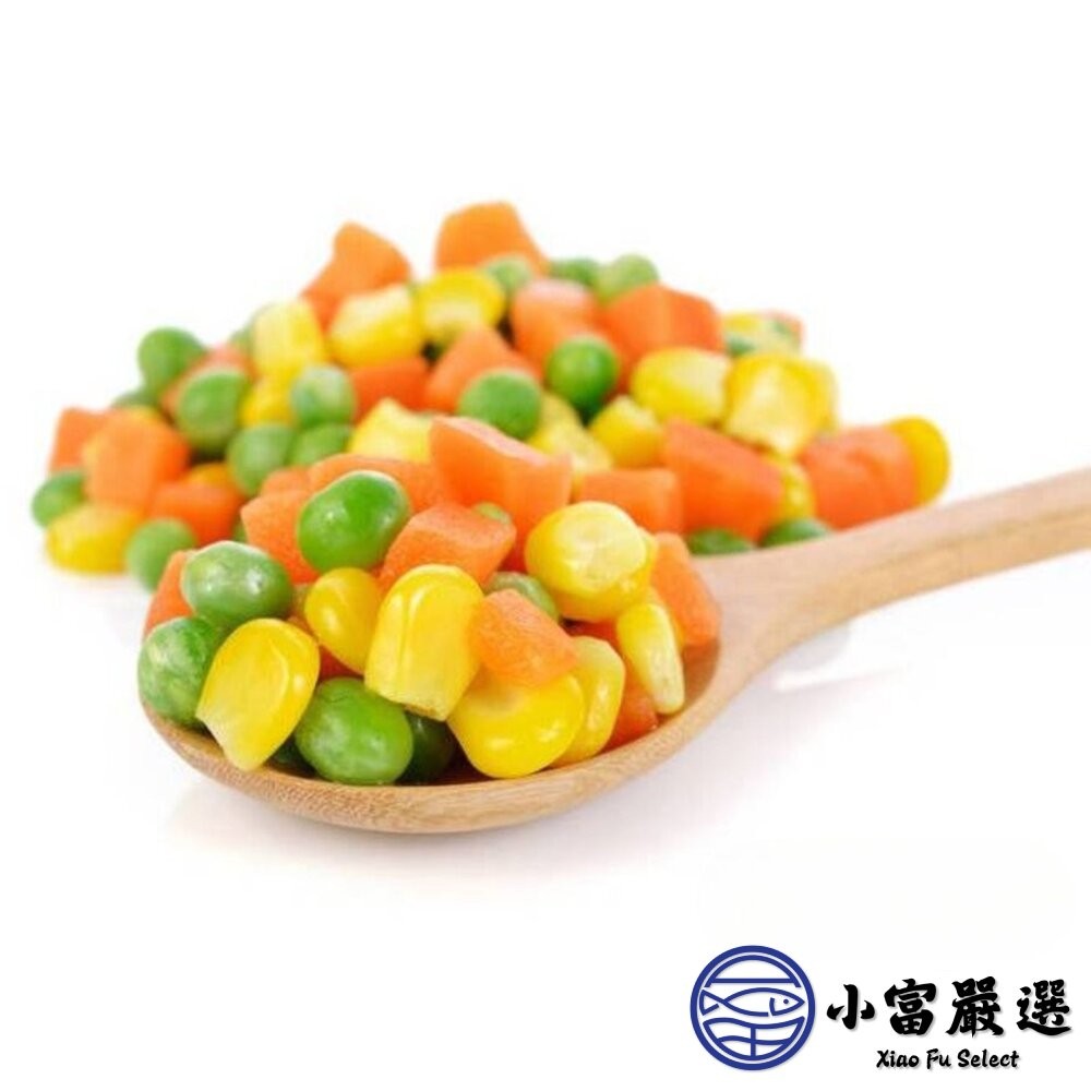 【小富嚴選】炒飯專用冷凍三色豆 玉米粒 紅蘿蔔丁 青豆仁 綜合蔬菜 (1000g/包) 四色豆 什錦蔬菜-細節圖2