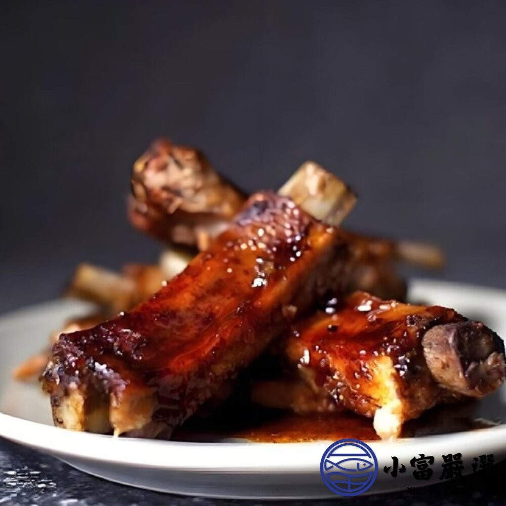 【小富嚴選】法式豬肋排 台灣豬 肋排帶肉 帶肉豬肋排 豬排骨 排骨肉 (1100g/包) 香草豬肋排 豬肋排 烤豬肋排-細節圖4