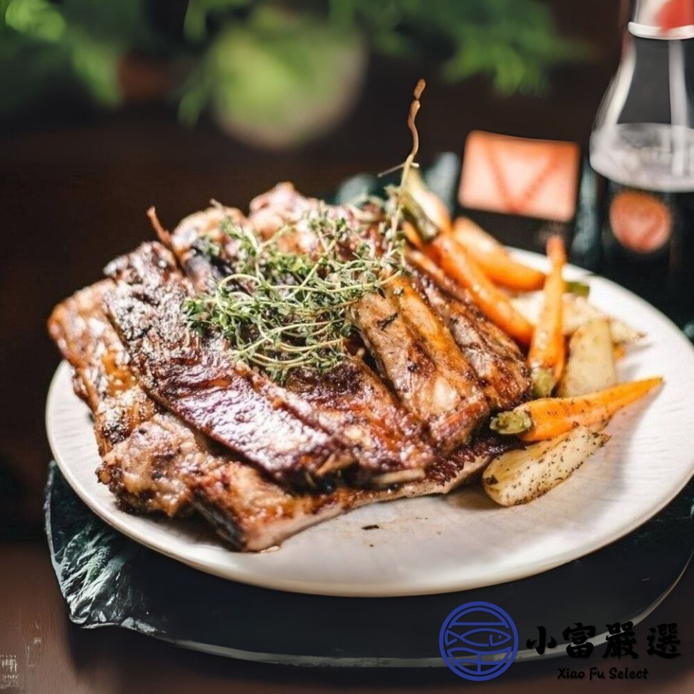 【小富嚴選】法式豬肋排 台灣豬 肋排帶肉 帶肉豬肋排 豬排骨 排骨肉 (1100g/包) 香草豬肋排 豬肋排 烤豬肋排-細節圖5