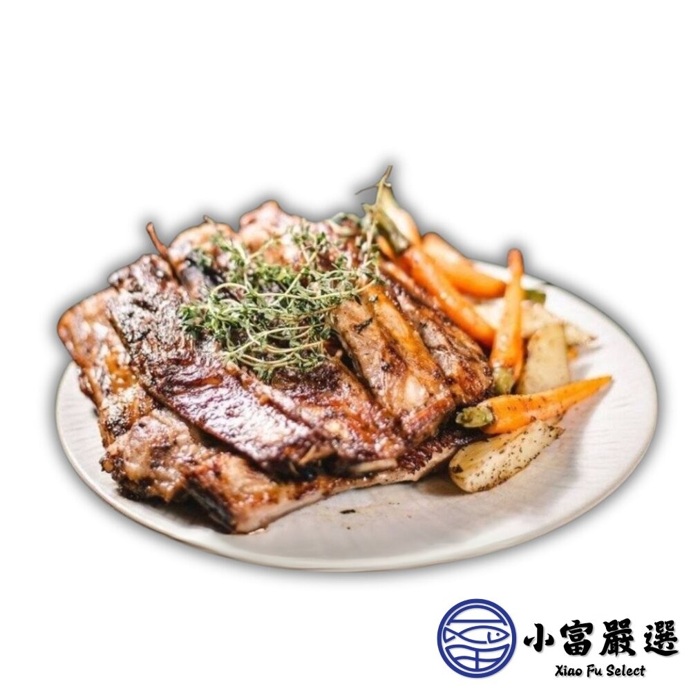 【小富嚴選】法式豬肋排 台灣豬 肋排帶肉 帶肉豬肋排 豬排骨 排骨肉 (1100g/包) 香草豬肋排 豬肋排 烤豬肋排-細節圖2