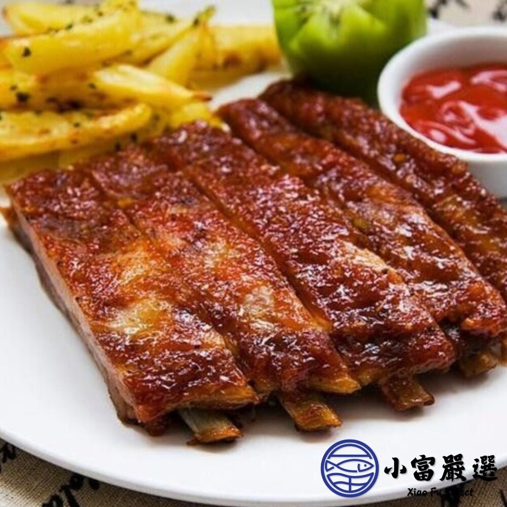 【小富嚴選】法式豬肋排 台灣豬 肋排帶肉 帶肉豬肋排 豬排骨 排骨肉 (1100g/包) 香草豬肋排 豬肋排 烤豬肋排-細節圖4