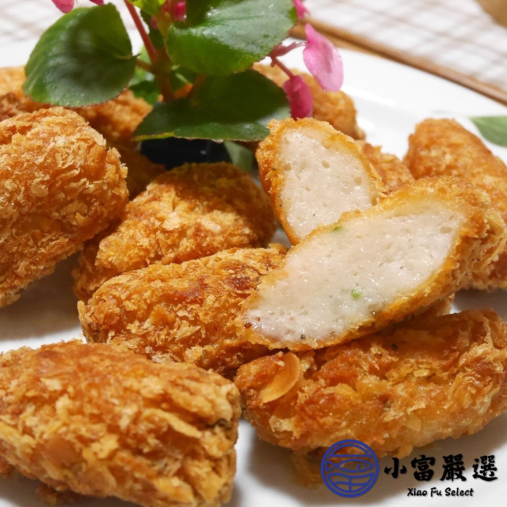 【小富嚴選】杏仁蝦  杏仁蝦棗 酥炸杏仁蝦棗 (350g/盒) 辦桌宴會專用 炸物-細節圖4