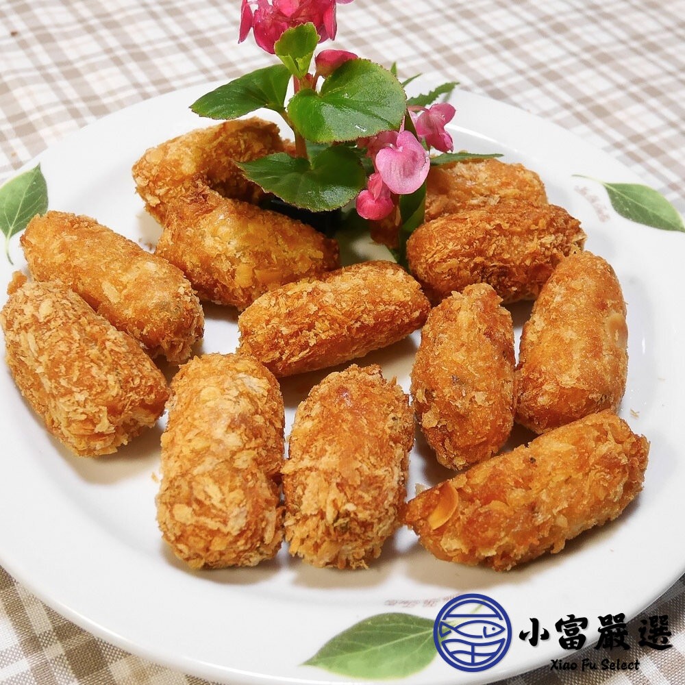 【小富嚴選】杏仁蝦  杏仁蝦棗 酥炸杏仁蝦棗 (350g/盒) 辦桌宴會專用 炸物-細節圖3