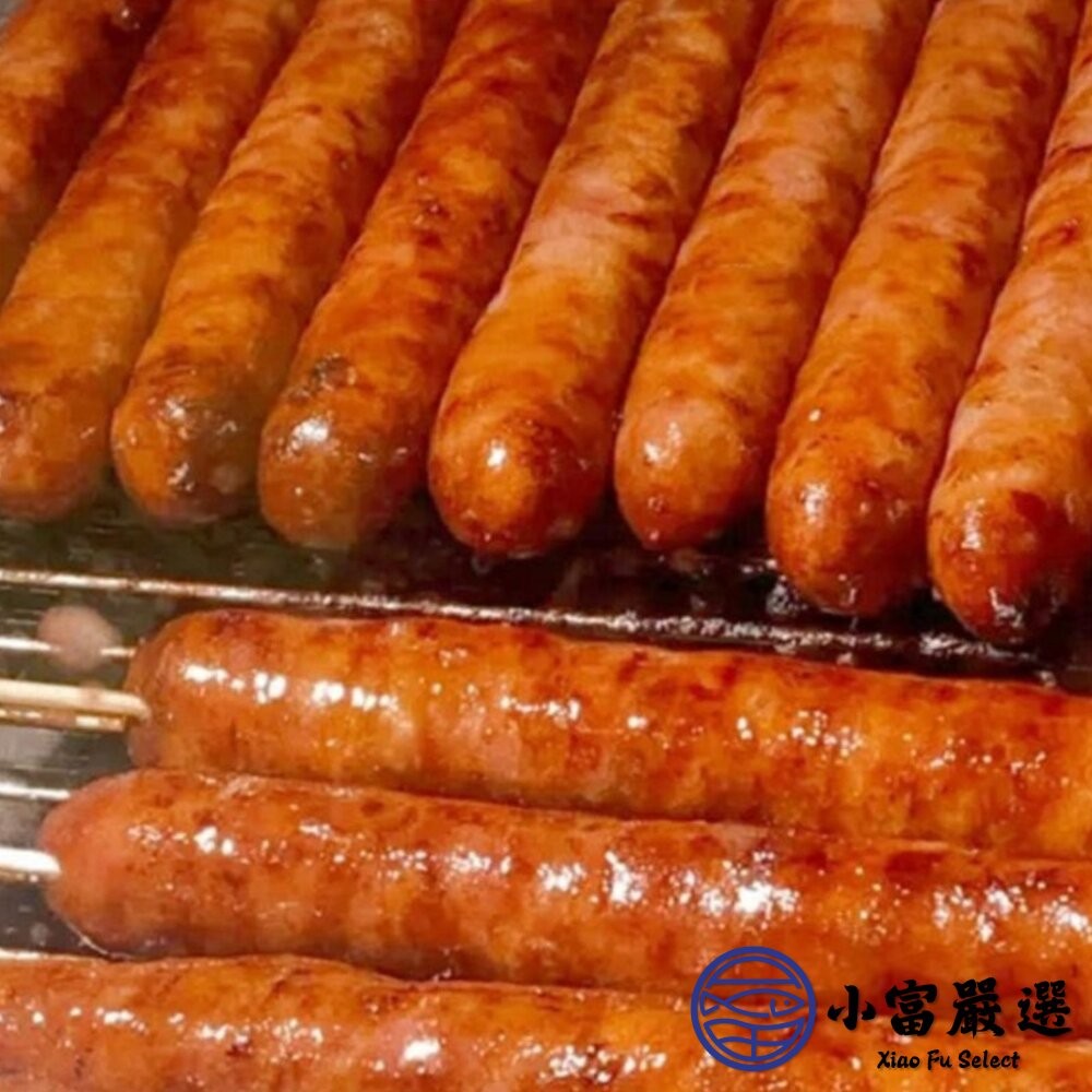【小富嚴選】士林大香腸 美式香腸 台灣美食 夜市美食 香腸 (600g/兩條裝) 燒烤 烤肉 夜市 家常菜-細節圖3