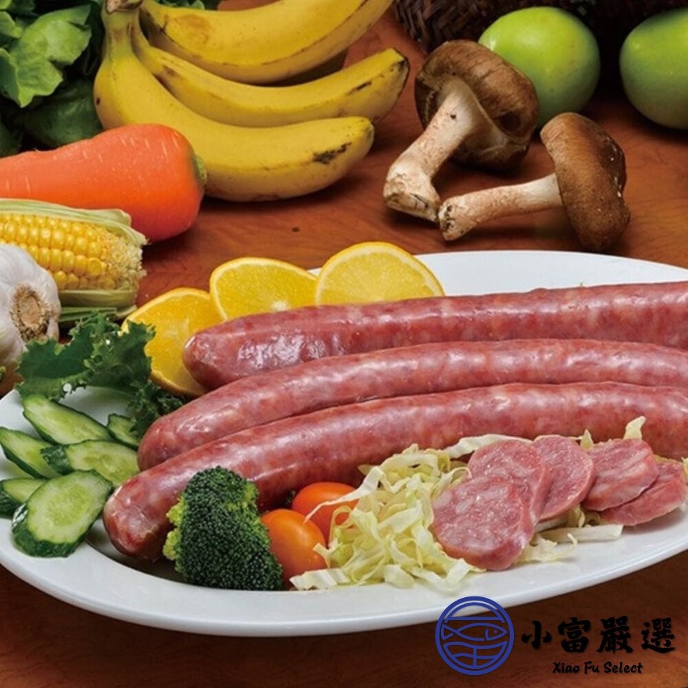 【小富嚴選】士林大香腸 美式香腸 台灣美食 夜市美食 香腸 (600g/兩條裝) 燒烤 烤肉 夜市 家常菜-細節圖6