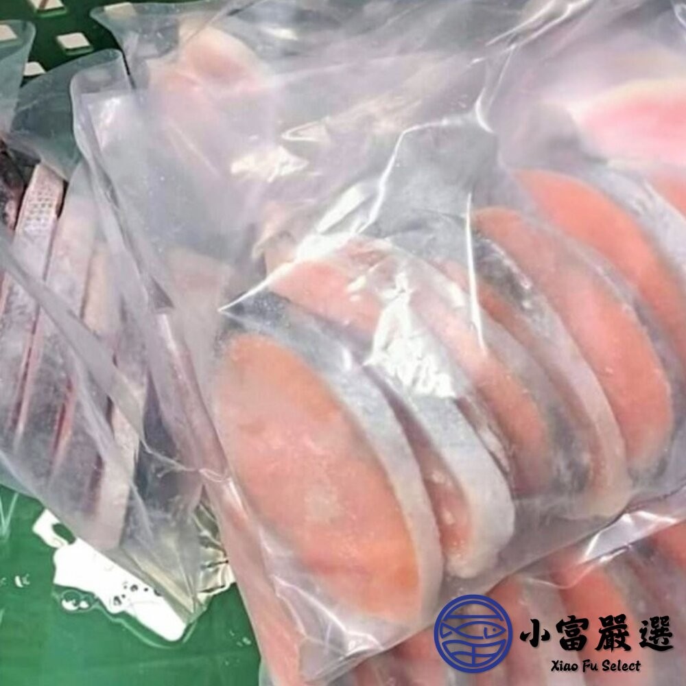 【小富嚴選】頂級紅鑽鮭魚 鮭魚輪切 鐵板燒專用 一台斤 (600g/包) 鐵板燒 香煎鮭魚-細節圖5
