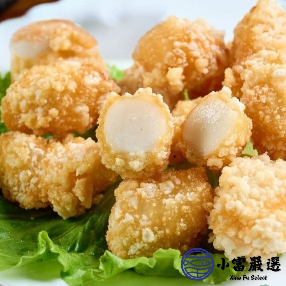 【小富嚴選】大包裝深海魷魚燒 老品牌好吃放心 (600g/包) 魷魚燒 炸魷魚 魷魚酥 魷魚球-細節圖3