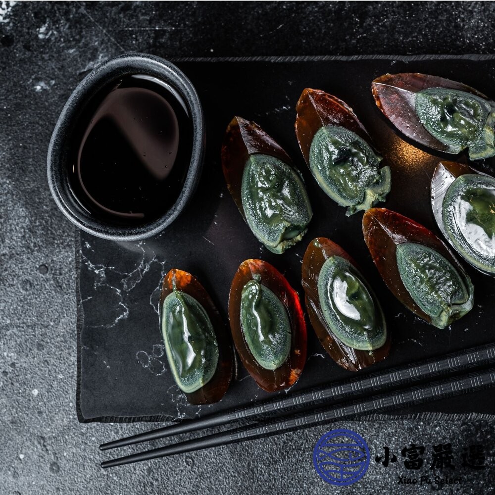 【小富嚴選】松花皮蛋 晶瑩松花皮蛋 手工皮蛋 Q彈皮蛋 蛋中黑寶石 (10粒裝) 皮蛋豆腐 炸皮蛋-細節圖3