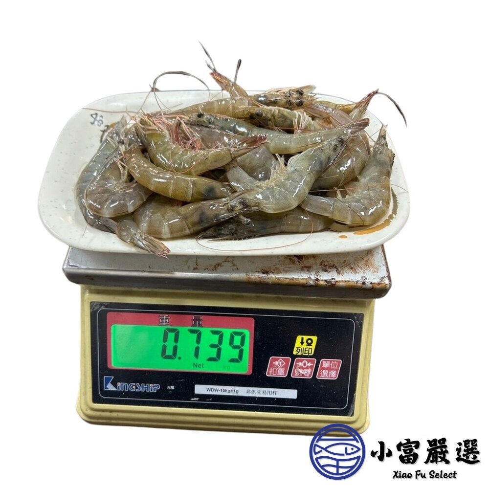 【小富嚴選】嚴選精選高品質白蝦 鮮甜美味 活凍白蝦 (重量750g~850g/多種規格大小) 火鍋海鮮 草蝦 天使紅蝦-細節圖2