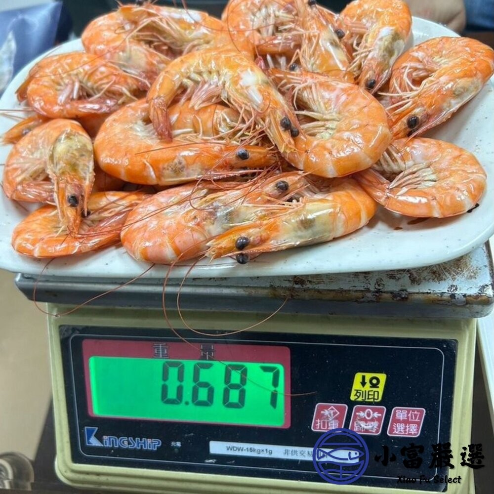 【小富嚴選】嚴選精選高品質白蝦 鮮甜美味 活凍白蝦 (重量750g~850g/多種規格大小) 火鍋海鮮 草蝦 天使紅蝦-細節圖7