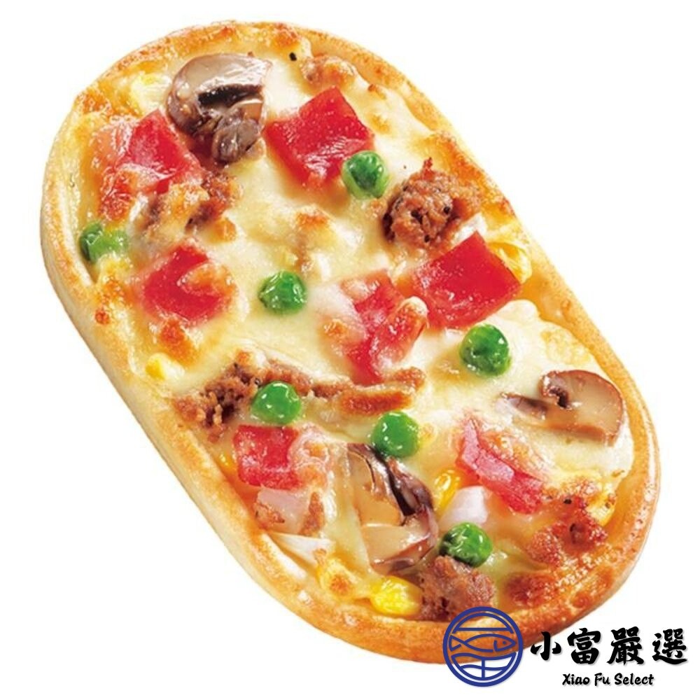 【小富嚴選】金品總匯披薩 夏威夷披薩 培根披薩 西式長圓比薩 (130g/片)-細節圖3