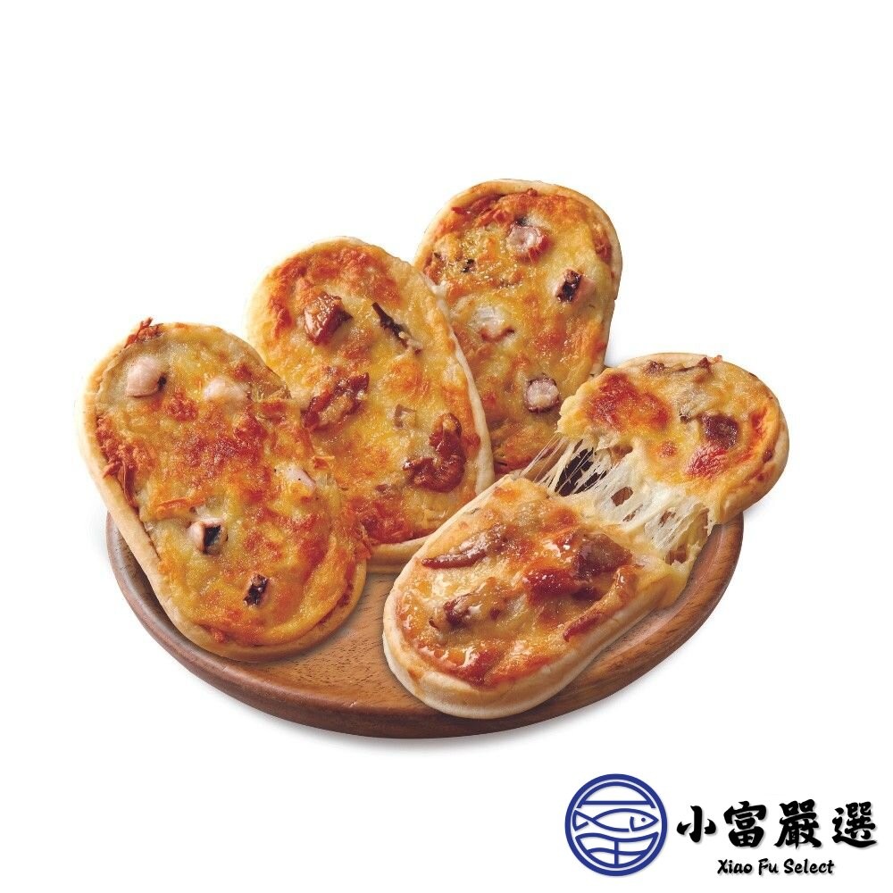 【小富嚴選】金品總匯披薩 夏威夷披薩 培根披薩 西式長圓比薩 (130g/片)-細節圖4