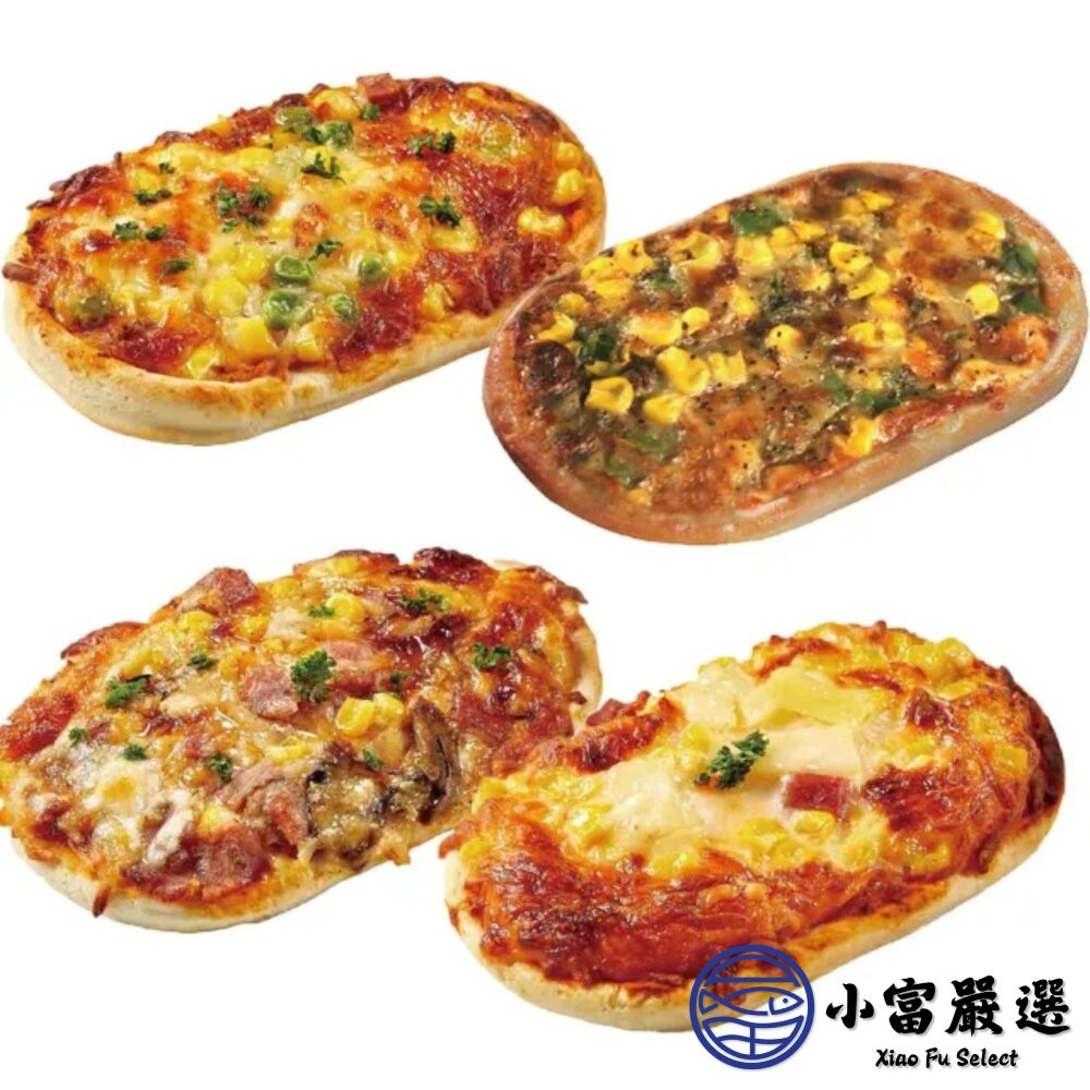 【小富嚴選】金品總匯披薩 夏威夷披薩 培根披薩 西式長圓比薩 (130g/片)-細節圖4
