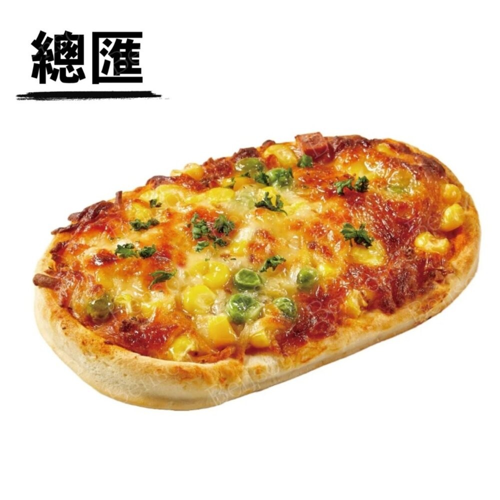 【小富嚴選】金品總匯披薩 夏威夷披薩 培根披薩 西式長圓比薩 (130g/片)-規格圖7