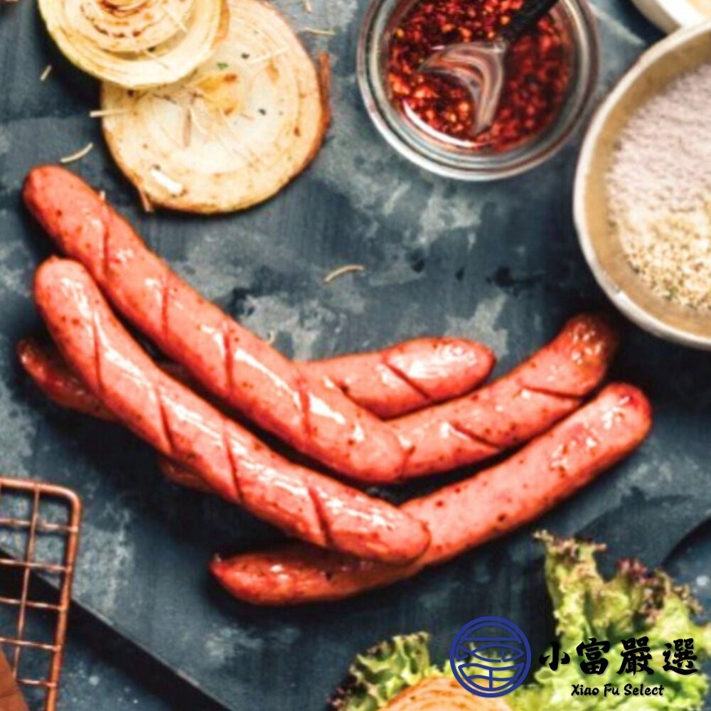 【小富嚴選】台畜原味德式香腸 台畜德式香腸 德國香腸 (25入/1000g/包) 皮脆肉Q嚼勁豐富 台畜出品 澱粉香腸-細節圖3