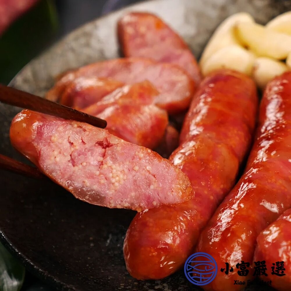 【小富嚴選】老牌飛魚卵香腸 顆粒感飛魚卵香腸 魚卵香腸 香腸 (300g/包) 烤肉 燒烤 露營食材 家常菜-細節圖4