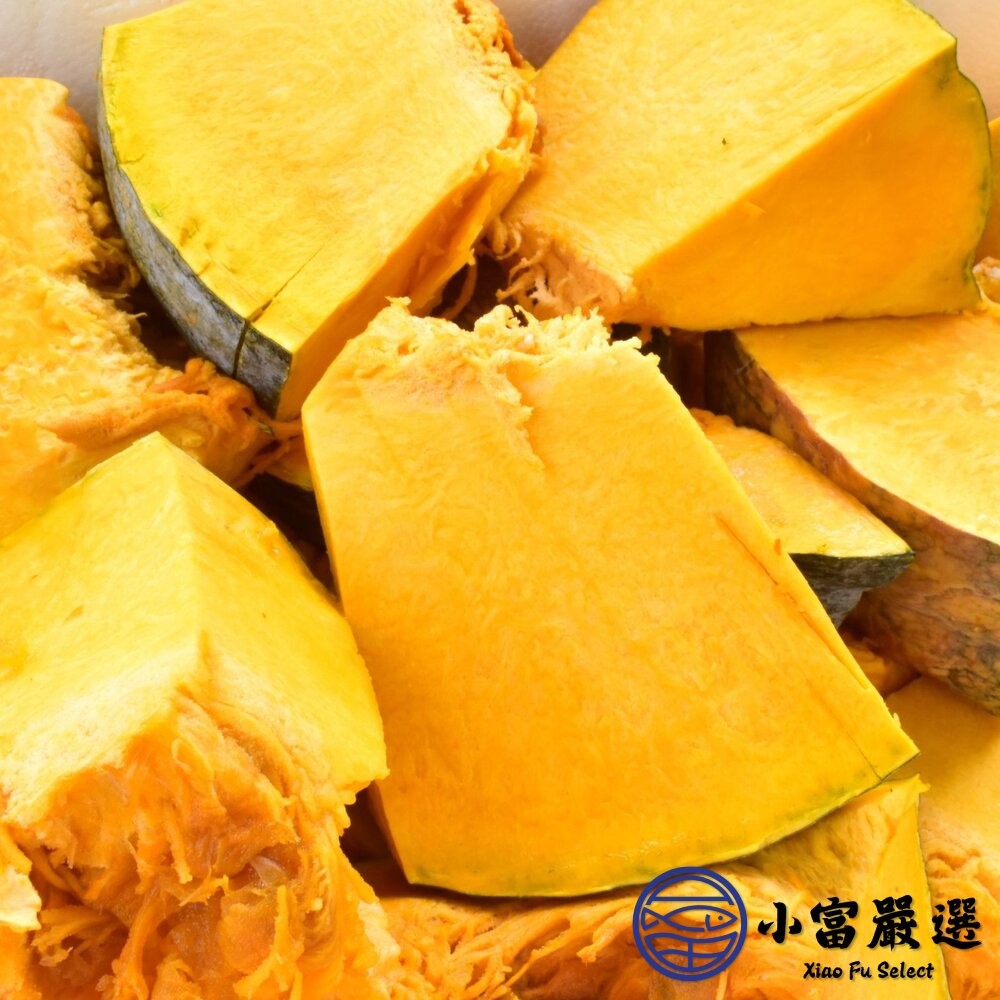 【小富嚴選】帶皮南瓜塊 帶皮南塊丁 南瓜切塊 帶皮金瓜塊  (1000g/包) 南瓜濃湯 南瓜料理 南瓜粥-細節圖4