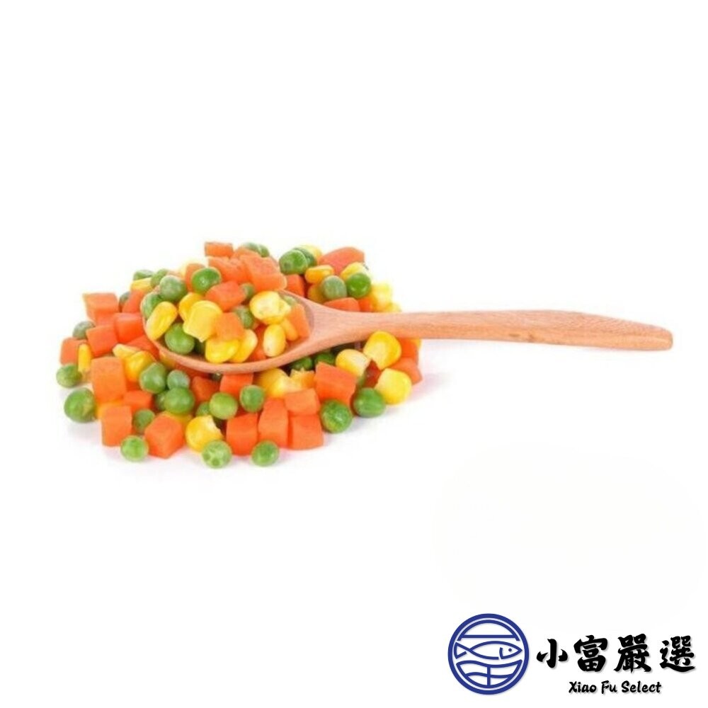 【小富嚴選】三色豆 三色蔬菜 三色冷凍蔬菜 冷凍三色豆 三色什錦菜 (1000g/包) 青豆仁 玉米粒 炒飯 牛排-細節圖2