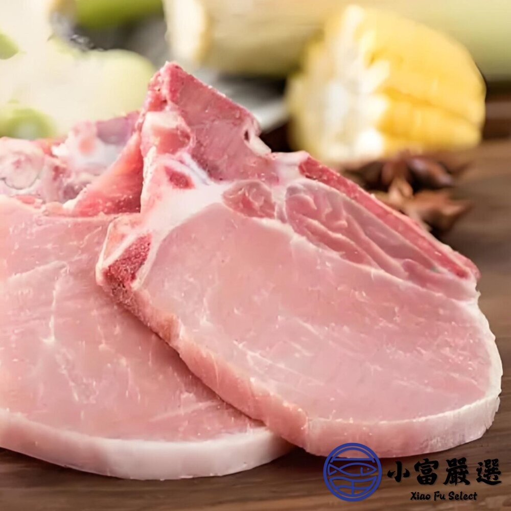 【小富嚴選】台灣溫體豬屠宰 厚切豬里肌肉排 豬肉排 豬排 (500g/包) 台灣豬肉 原肉切片 里肌肉推薦 鐵板燒-細節圖3
