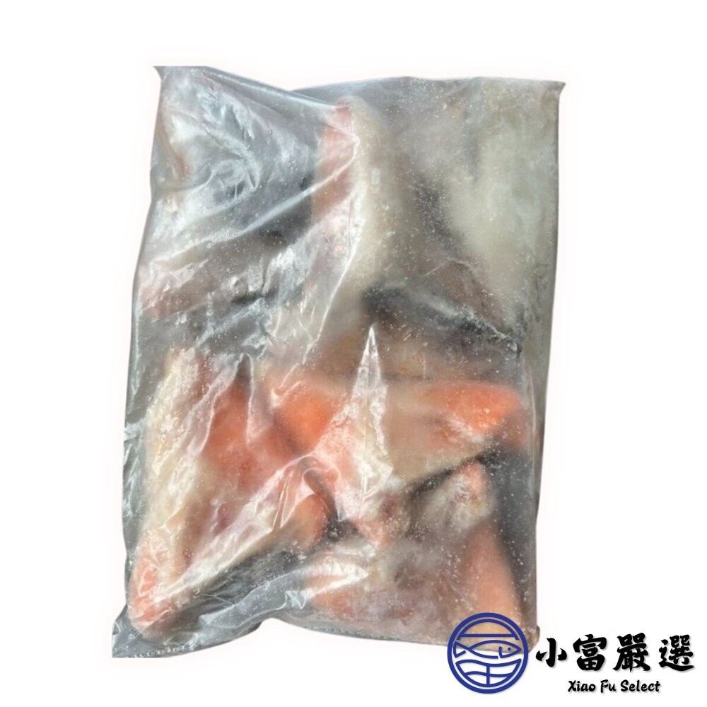 【小富嚴選】生鮭魚下巴 (1000g/包裝)  鮭魚下巴肉 鮭魚肉 冰燻鮭魚 鮭魚塊 鮭魚切塊 鮭魚下巴-細節圖2