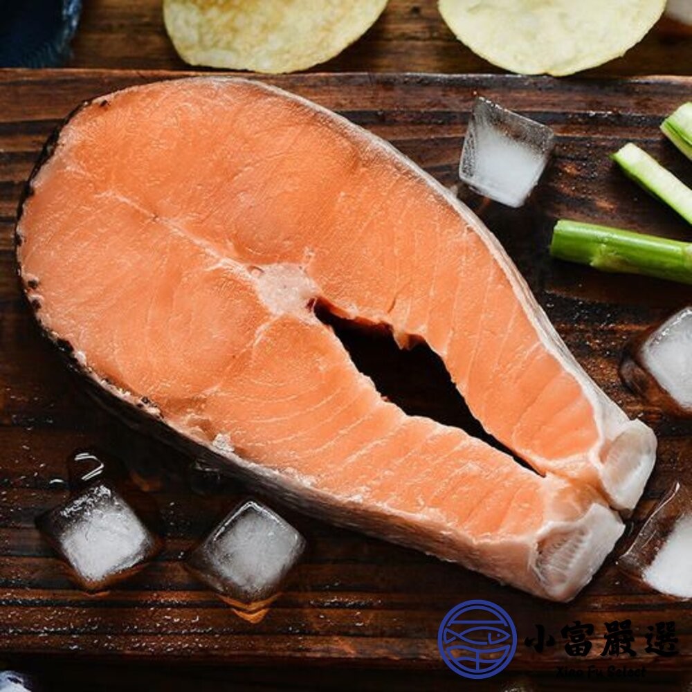 【小富嚴選】智利鮭魚厚切輪切 鮭魚排 鮭魚輪切厚切 (80g/100g/300g/350g/400g 多種規格選購真空包-細節圖4