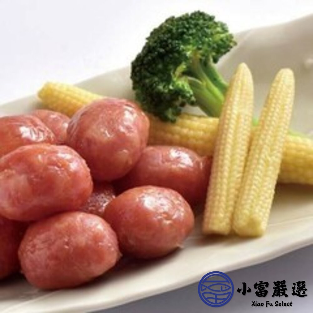 【小富嚴選】口口噴汁珍珠香腸 珍珠腸 小香腸 (300g/14顆包) 一口腸 小香腸 燒烤 烤肉-細節圖3