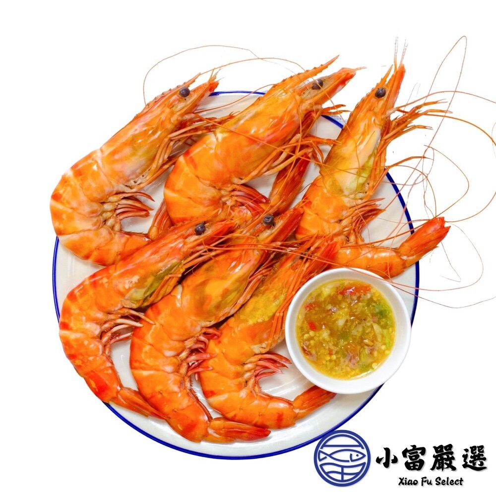 【小富嚴選】熟大白蝦 20/30 熟白蝦 超級大蝦 蝦肉Q彈 (1000g/盒) 送禮生鮮 火鍋海鮮 海鮮拼盤-細節圖2