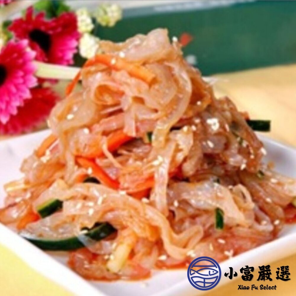 【小富嚴選】頂級調味海蜇絲 海蜇絲 調味涼拌海蜇絲 海蜇絲 (1000g/包) 小菜涼拌 前菜 沙拉-細節圖3