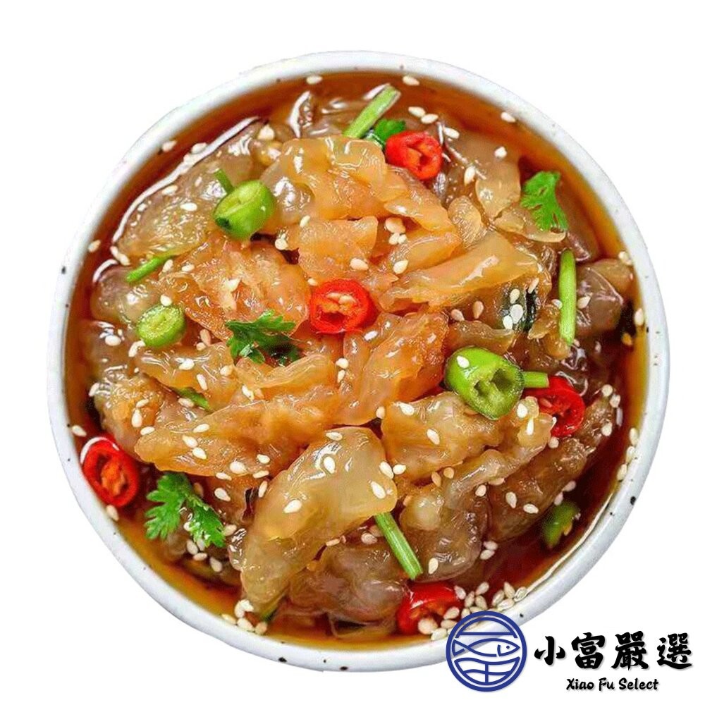【小富嚴選】頂級調味海蜇絲 海蜇絲 調味涼拌海蜇絲 海蜇絲 (1000g/包) 小菜涼拌 前菜 沙拉-細節圖2