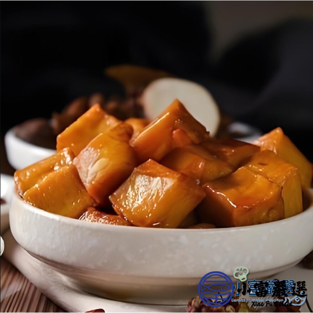 【小富嚴選】麻辣魚豆腐 黃金海味魚豆腐 Q彈魚豆腐 (300g/固形物185g/包) 麻辣豆腐 冷凍即食 火鍋 涼拌-細節圖3