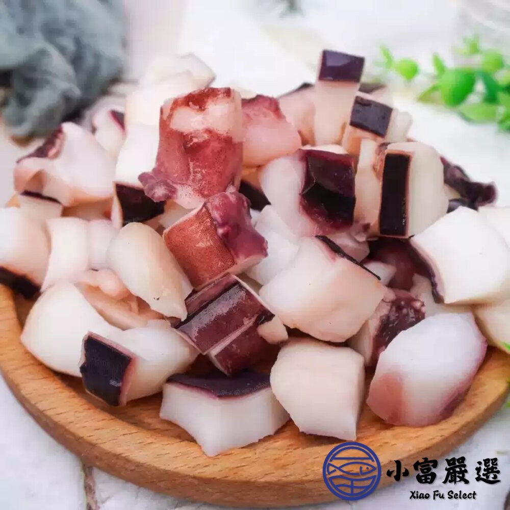 【小富嚴選】祕魯魷魚翅丁 魷魚翅條 章魚燒用 炸魷魚 (1000g/包) 魷魚 魷魚丁-細節圖2