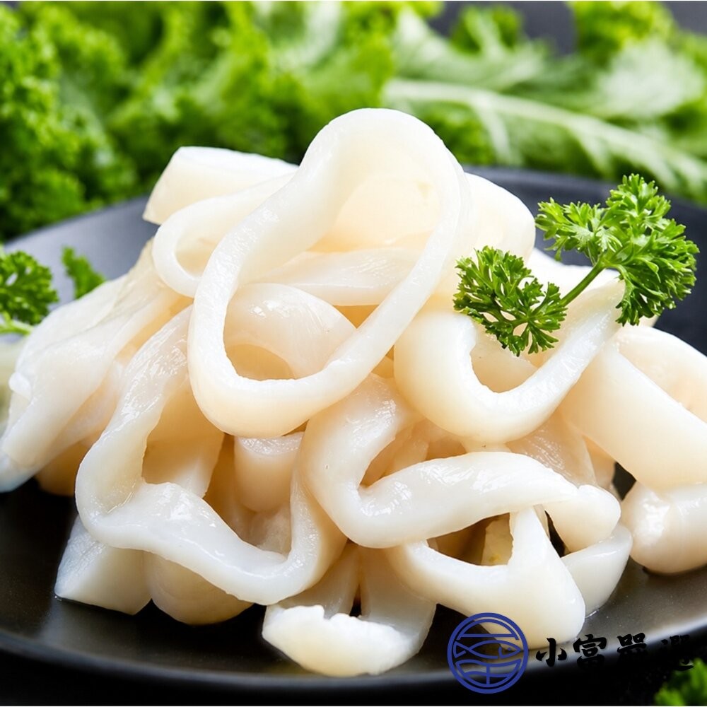【小富嚴選】生魷魚圈 魷魚圈 魷魚切圈 魷魚切段 去皮魷魚 去皮魷魚圈 (300g/包/包冰15%) 酥炸魷魚 三杯-細節圖4