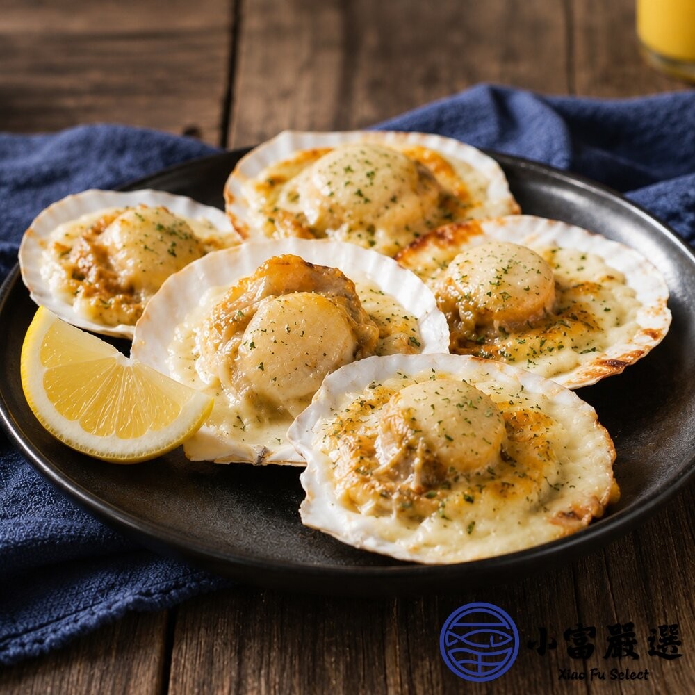 【小富嚴選】【半價出清】日本北海道 扇貝半殼扇貝 凡立貝片 (575g/包/9-10cm ) 富樫水產 半殼扇貝 烤 蒸-細節圖5