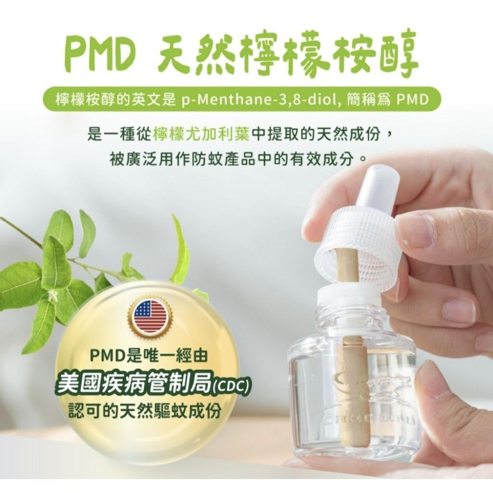 ［附發票、隔日達］鱷魚 天然草本液體電蚊香液  檸檬桉醇 PMD 不含殺蟲劑成份-細節圖2
