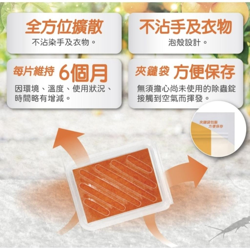 ［隔日達、附發票］鱷魚 驅蟲氏 櫥櫃衣物除蟲片 衣櫃/抽屜除蟲片 威滅 必安住 蠶豆症-細節圖2