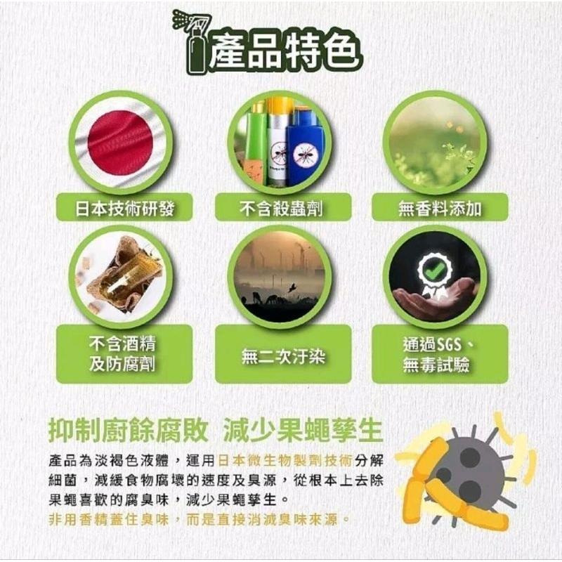 ［隔日配、附發票］鱷魚 果蠅不會來 防果蠅噴劑 廚餘消臭 天然無毒 日本製劑技術 寵物友善-細節圖4