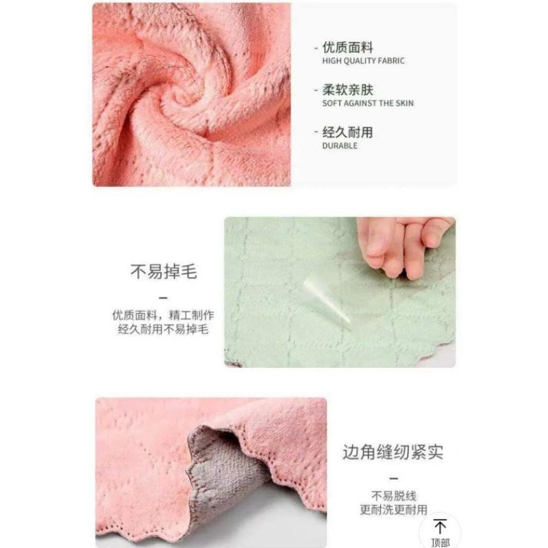 ［附發票、隔日達］廚房萬用 抹布 吸水不掉毛布 吸水布 珊瑚絨 洗碗布 不沾油-細節圖3