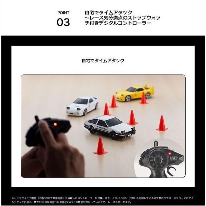 京商Kyosho First Minute 頭文字 D 豐田 Sprinter Trueno AE86遙控模型-細節圖5
