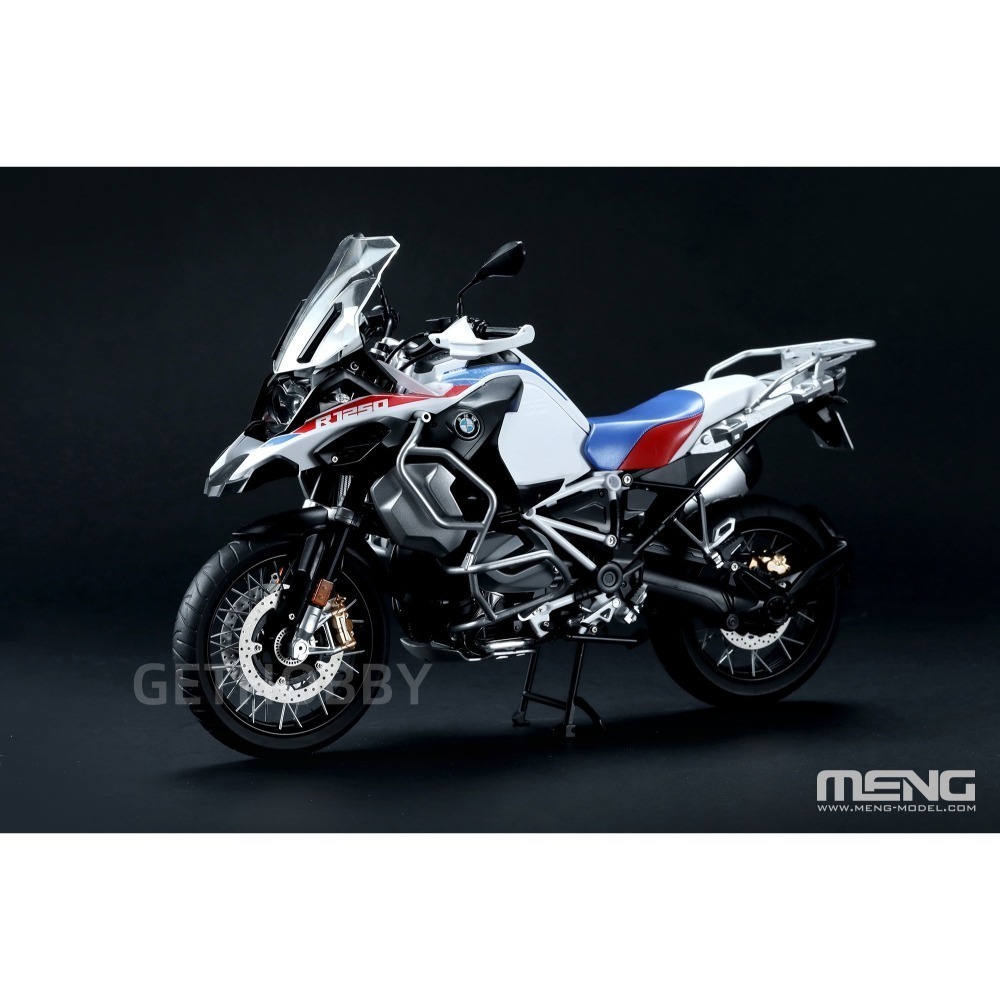 MENG MT-005s 1/9 BMW R 1250 GS ADV“大鳥”越野旅行摩托車 (另售旅行箱)（悅色版）-細節圖3