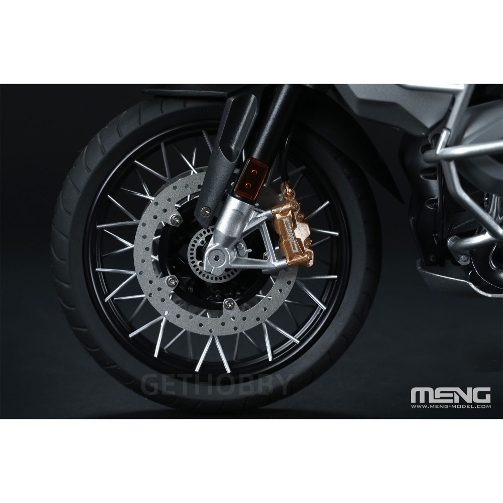 MENG MT-005s 1/9 BMW R 1250 GS ADV“大鳥”越野旅行摩托車 (另售旅行箱)（悅色版）-細節圖8