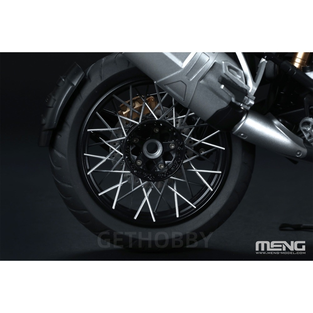 MENG MT-005s 1/9 BMW R 1250 GS ADV“大鳥”越野旅行摩托車 (另售旅行箱)（悅色版）-細節圖9