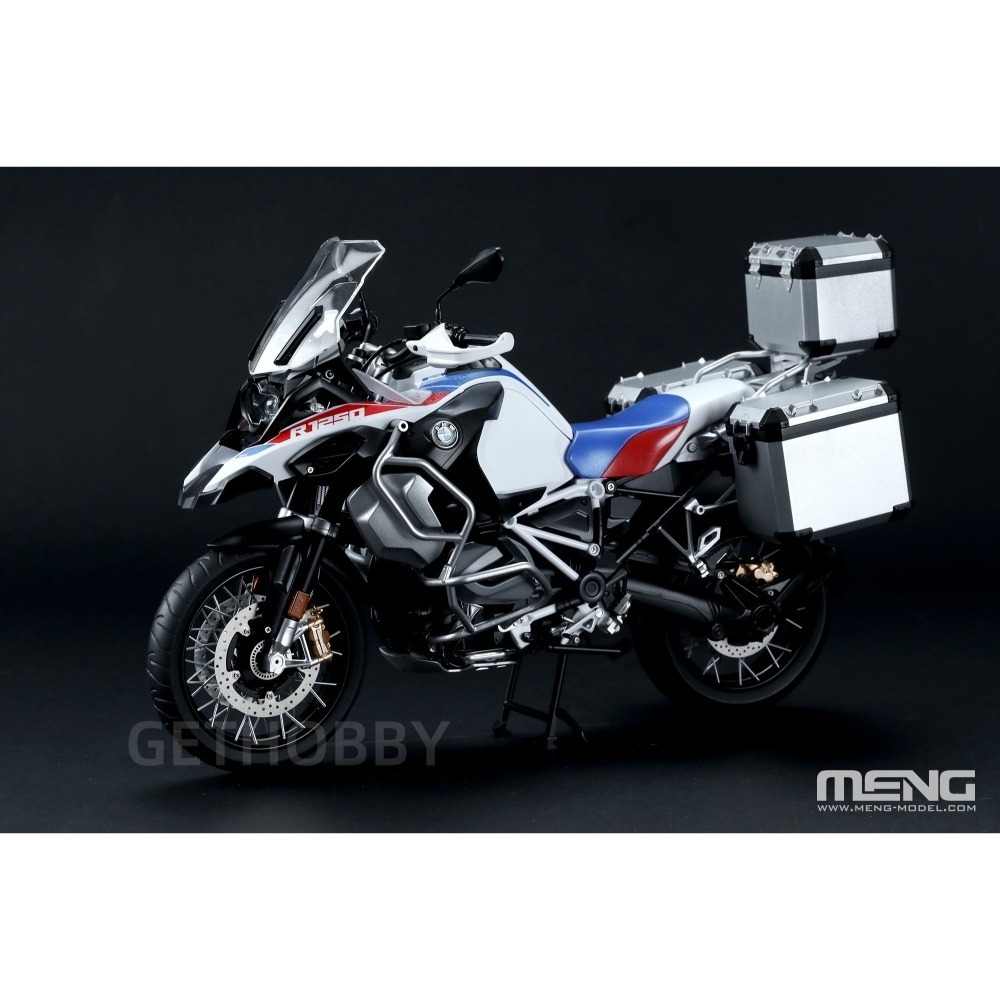 MENG MT-005s 1/9 BMW R 1250 GS ADV“大鳥”越野旅行摩托車 (另售旅行箱)（悅色版）-細節圖10