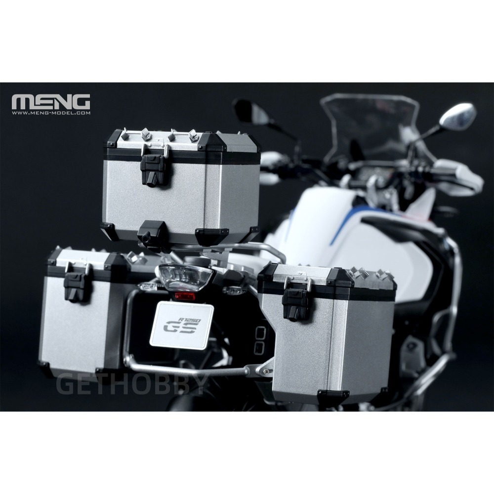 MENG MT-005s 1/9 BMW R 1250 GS ADV“大鳥”越野旅行摩托車 (另售旅行箱)（悅色版）-細節圖11