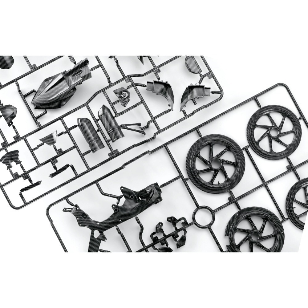 MENG MT-004S 1/9 BMW HP4 Race摩托車 (悅色版)-細節圖11