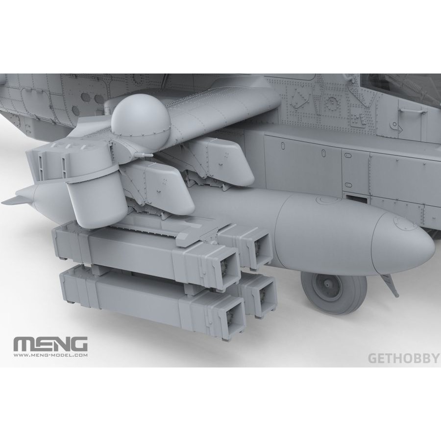 MENG 1/35 AH-64D 薩拉夫 長弓阿帕契 重型武裝直升機 以色列空軍 特別版 組裝模型-細節圖4